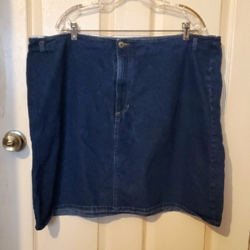Trust Me Classic Darkwash Blue Denim Straight Skirt Size 26 ECU